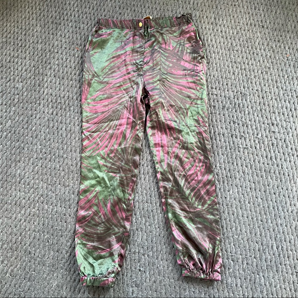 Lanvin high waisted silk pants